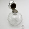Edwardian William Comyns Sterling Silver Topped Perfume Bottle