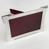 Unusual Edwardian Style Plain Sterling Silver Photo Frame