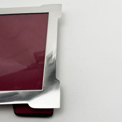 Unusual Edwardian Style Plain Sterling Silver Photo Frame