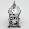 Antique Nathan & Hayes Chester Sterling Silver Mustard Pot