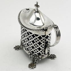 Antique Nathan & Hayes Chester Sterling Silver Mustard Pot