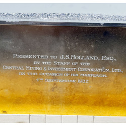 Sterling Silver Cigar or Trinket Box with Very Heavy Gauge Silver