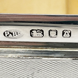 Sterling Silver Cigar or Trinket Box with Very Heavy Gauge Silver