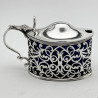Victorian Charles Stuart Harris Sterling Silver Mustard Pot (1898)