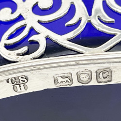 Victorian Charles Stuart Harris Sterling Silver Mustard Pot