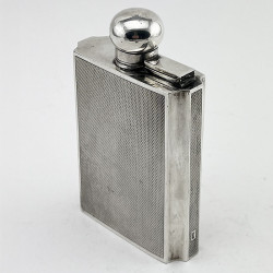 Good Quality and Gauge Sterling Silver Hip Flask