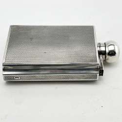 Good Quality and Gauge Sterling Silver Hip Flask