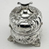 Most Unusual Chester Sterling Silver String Box (1900)