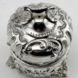 Unusual Chester Sterling Silver String Box