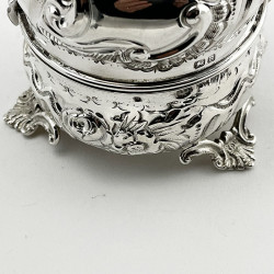 Unusual Chester Sterling Silver String Box