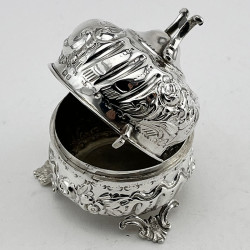 Unusual Chester Sterling Silver String Box