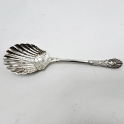 Pretty Boxed Sterling Silver Butter Dish and Spoon