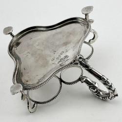 Victorian Sterling Silver Four Bottle Cruet or Condiment Set