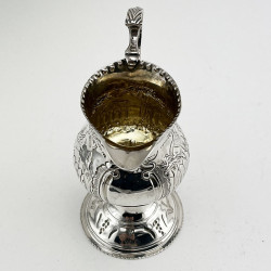 Decorative Georgian Sterling Silver Cream Jug
