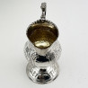 Decorative Georgian Sterling Silver Cream Jug