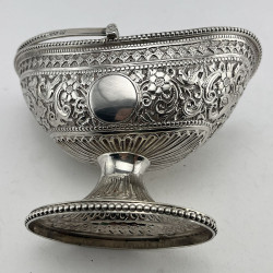 Pretty Victorian Sterling Silver Sugar Basket