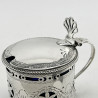 Fine Edinburgh Georgian Style Sterling Silver Mustard Pot