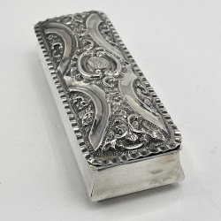 Victorian Sterling Silver Jewellery or Trinket Box