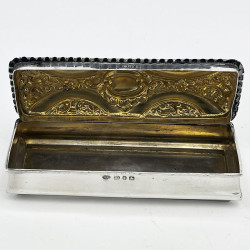 Victorian Sterling Silver Jewellery or Trinket Box