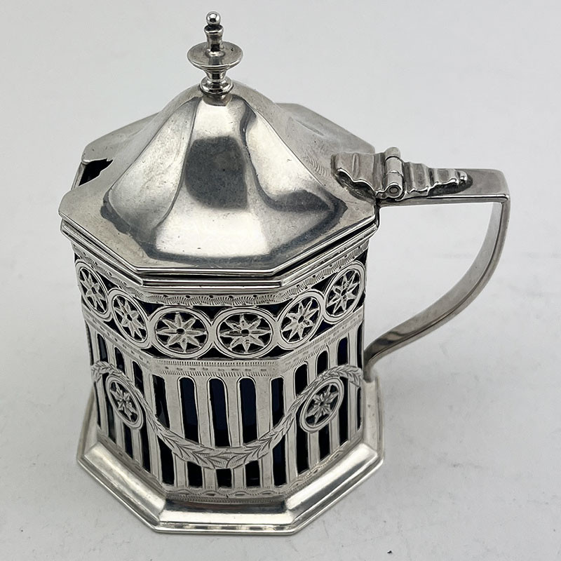 Georgian Style Chester Sterling Silver Mustard Pot (1912)