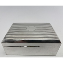Sterling Silver Cigarette or Trinket Box