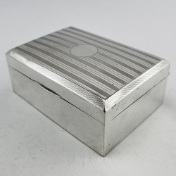 Sterling Silver Cigarette or Trinket Box