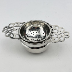 Sterling Silver Tea Strainer Made by Viners Ltd (1962)
