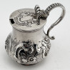 Pretty Victorian Sterling Silver Mustard Pot
