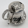 Pretty Victorian Sterling Silver Mustard Pot
