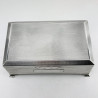 Engine Turned Sterling Silver Trinket or Cigarette Box