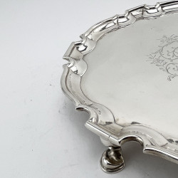 Good Quality George II Sterling Silver Salver