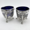 Superb Pair of Georgian Sterling Silver Sugar Baskets (1804)