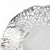 Oval Pierced Silver Dish by Walker & Hall