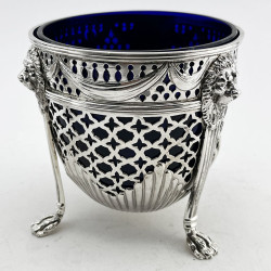 Superb Pair of Georgian Sterling Silver Sugar Baskets