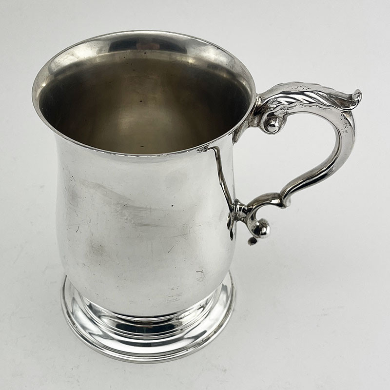 Good Gauge George III Style Sterling Silver Pint Mug (1979)