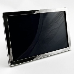 Plain Rectangular Antique Sterling Silver Photo Frame