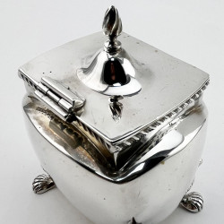 Good Gauge Late Victorian Sterling Silver Tea Caddy