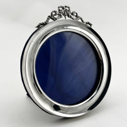 Round Chester Sterling Silver Edwardian Photo Frame (1902)