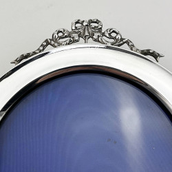 Round Chester Sterling Silver Edwardian Photo Frame