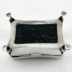 Smart Antique Sterling Silver Rectangular Jewellery or Trinket Box