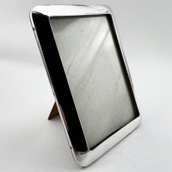 Stylish Plain Antique Sterling Silver Photo Frame (1919)