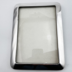 Stylish Plain Antique Sterling Silver Photo Frame