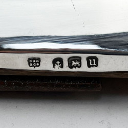 Stylish Plain Antique Sterling Silver Photo Frame