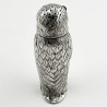 Beautiful Victorian Sterling Silver Owl Pepper Pot