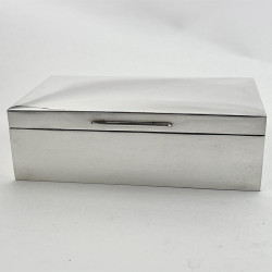 Plain Sterling Silver Cigarette or Trinket Box