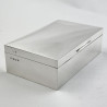 Plain Sterling Silver Cigarette or Trinket Box