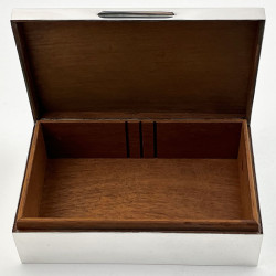 Plain Sterling Silver Cigarette or Trinket Box