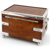 Late Victorian Oak and Silver Plate Tea Caddy by John Grinsell