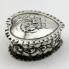 Victorian Sterling Silver Ring or Trinket Box