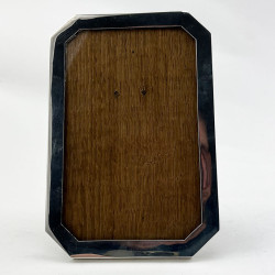 Smart Plain Sterling Silver Photo Frame with Cut Corners (1926)